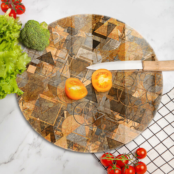 Tagliere in vetro Modello senza giunture di figure geometriche