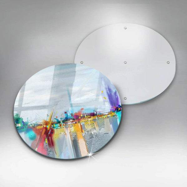 Tagliere in vetro Astrazione dipinta