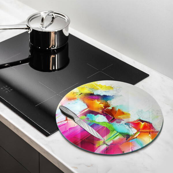 Tagliere in vetro Fiori dipinti