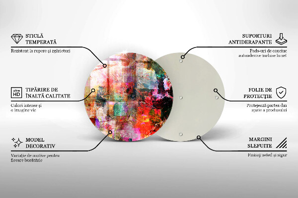 Tagliere in vetro Dipingi l'astrazione