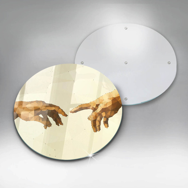 Tagliere in vetro Creazione delle mani di Adamo