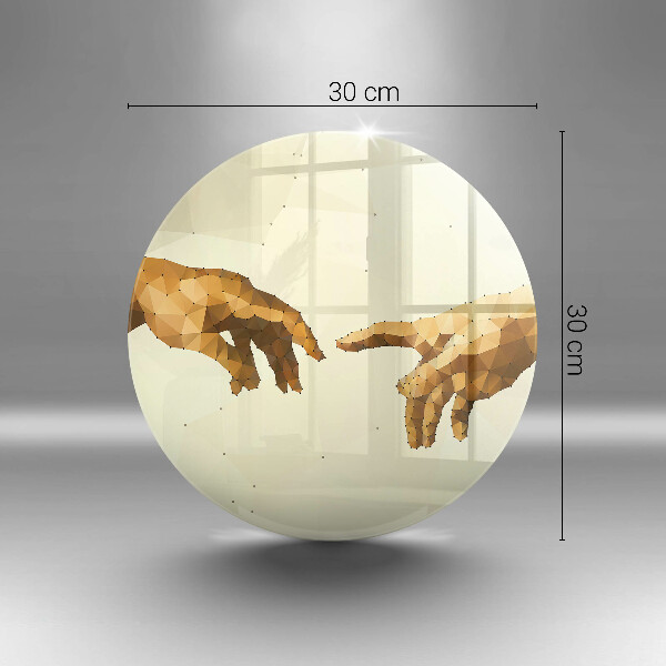 Tagliere in vetro Creazione delle mani di Adamo