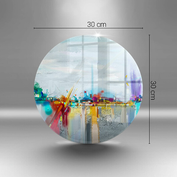 Tagliere in vetro temperato Astrazione dipinta