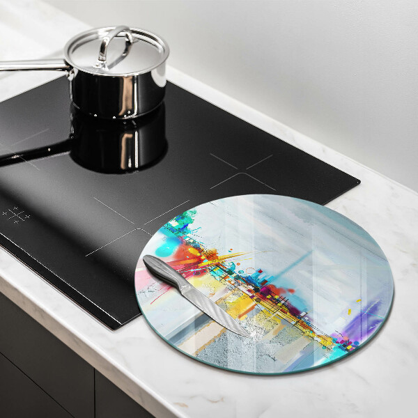Tagliere in vetro temperato Astrazione dipinta