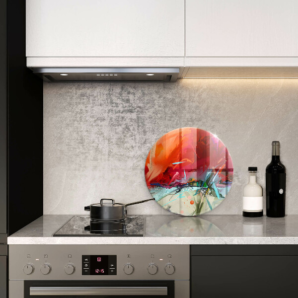 Tagliere in vetro temperato Astrazione dipinta