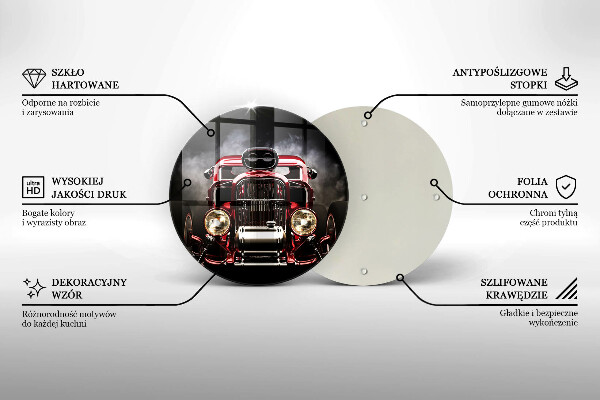 Tagliere in vetro Vecchia macchina