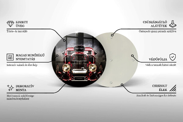 Tagliere in vetro Vecchia macchina