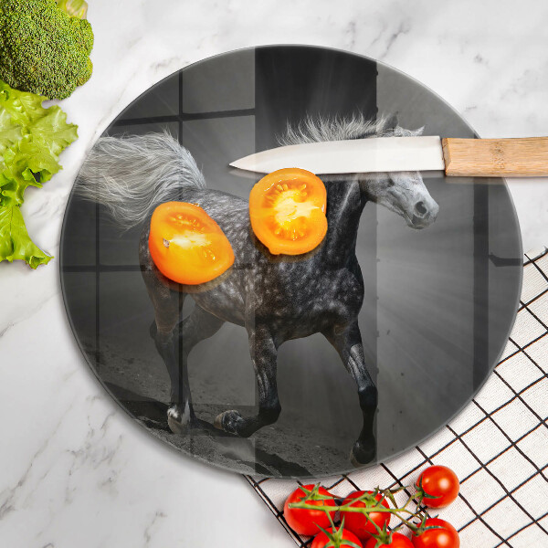 Tagliere in vetro Cavallo al galoppo