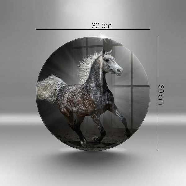 Tagliere in vetro Cavallo al galoppo
