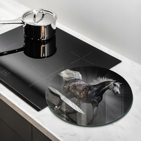 Tagliere in vetro Cavallo al galoppo