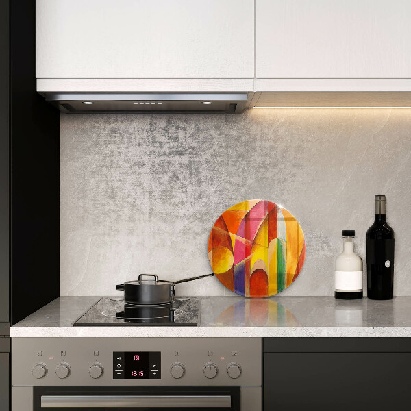 Tagliere in vetro Astrazione colorata