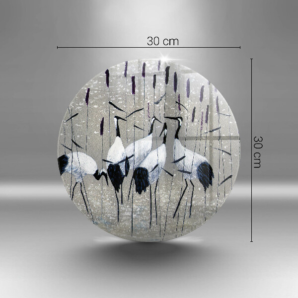 Tagliere in vetro Gru giapponesi