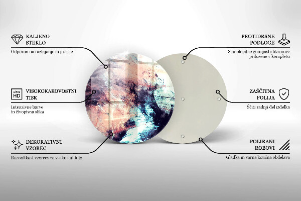 Tagliere in vetro Astrazione dipinta