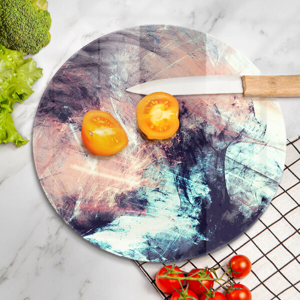 Tagliere in vetro Astrazione dipinta