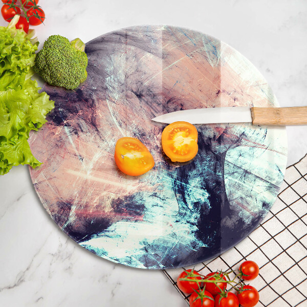 Tagliere in vetro Astrazione dipinta