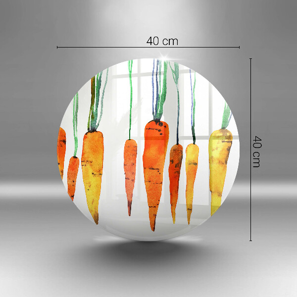 Tagliere in vetro Illustrazione della carota