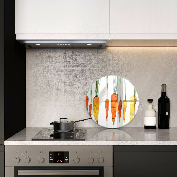 Tagliere in vetro Illustrazione della carota