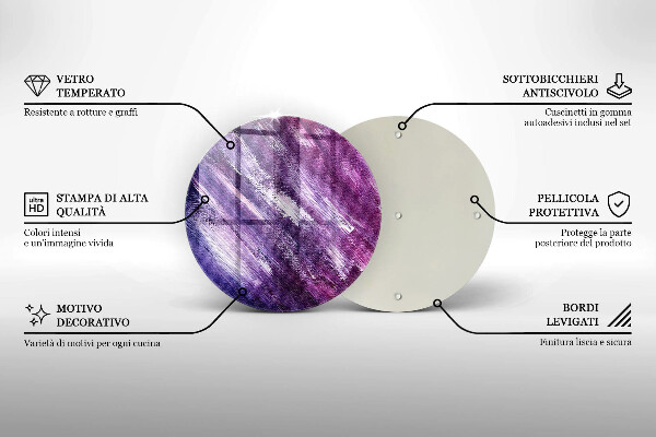 Tagliere in vetro Dipingi l'astrazione