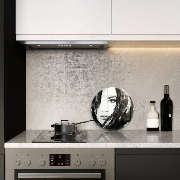 Tagliere in vetro Volto di donna