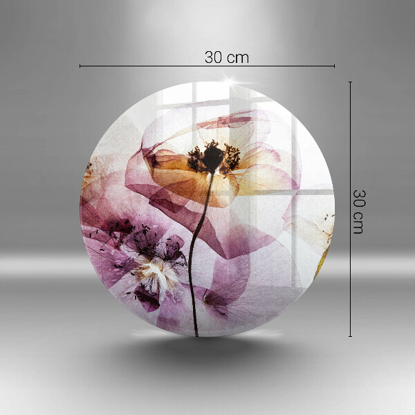 Tagliere in vetro Fiori delicati