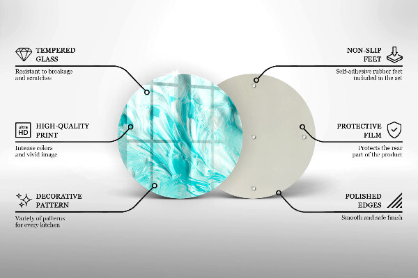 Tagliere in vetro Pitture astratte