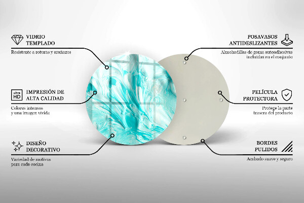 Tagliere in vetro Pitture astratte
