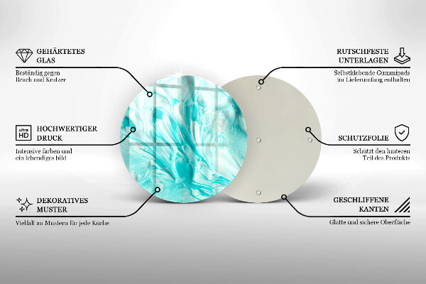 Tagliere in vetro Pitture astratte