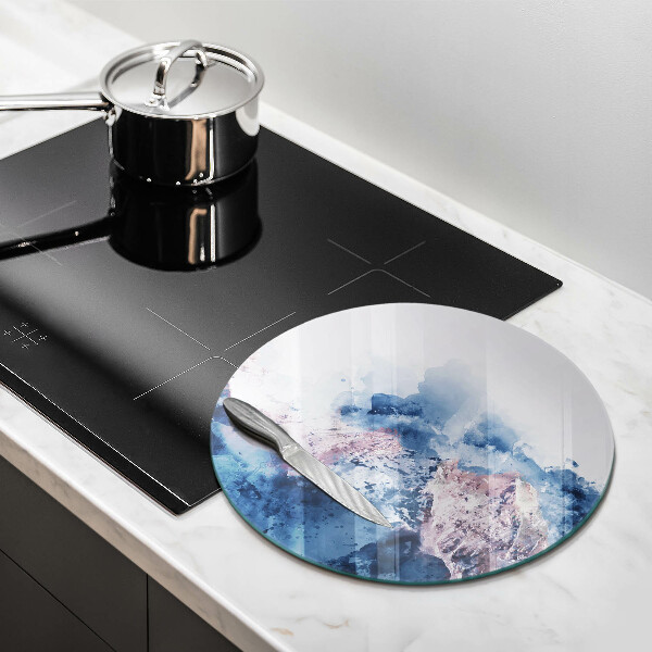 Tagliere in vetro temperato Montagne dipinte astratte