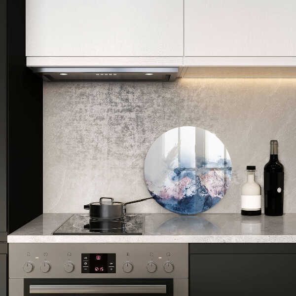 Tagliere in vetro temperato Montagne dipinte astratte