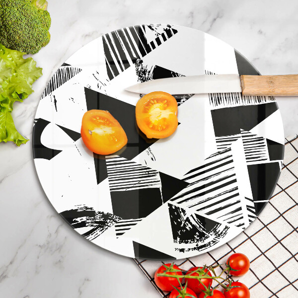 Tagliere in vetro temperato Triangoli geometrici