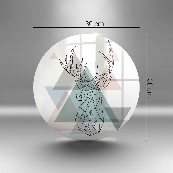 Tagliere in vetro temperato Cervi astratti