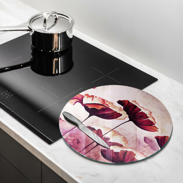 Tagliere in vetro temperato Pittura di fiori