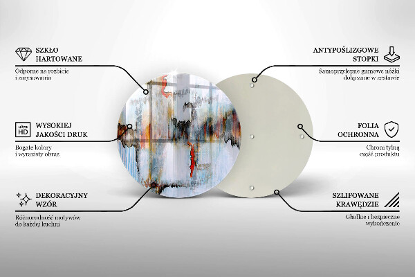 Tagliere in vetro Pitture astratte