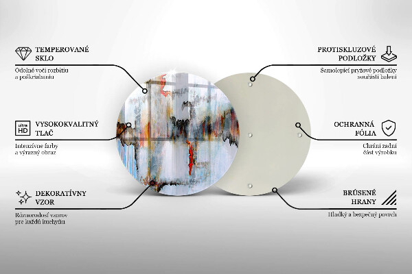 Tagliere in vetro Pitture astratte