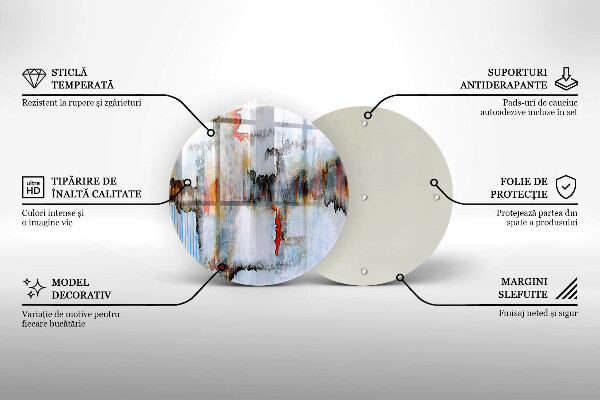 Tagliere in vetro Pitture astratte