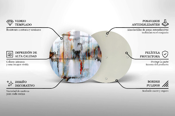 Tagliere in vetro Pitture astratte