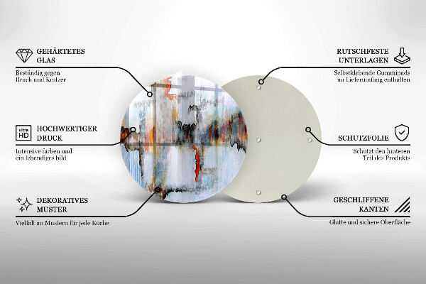Tagliere in vetro Pitture astratte