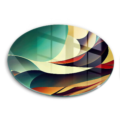 Tagliere in vetro temperato Astrazione della forma