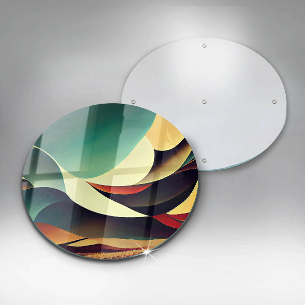 Tagliere in vetro temperato Astrazione della forma