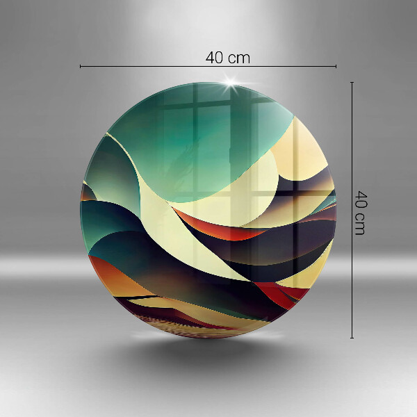 Tagliere in vetro temperato Astrazione della forma