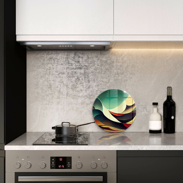 Tagliere in vetro temperato Astrazione della forma