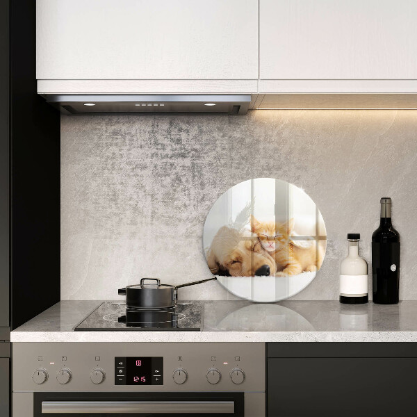 Tagliere in vetro Animali cane e gatto