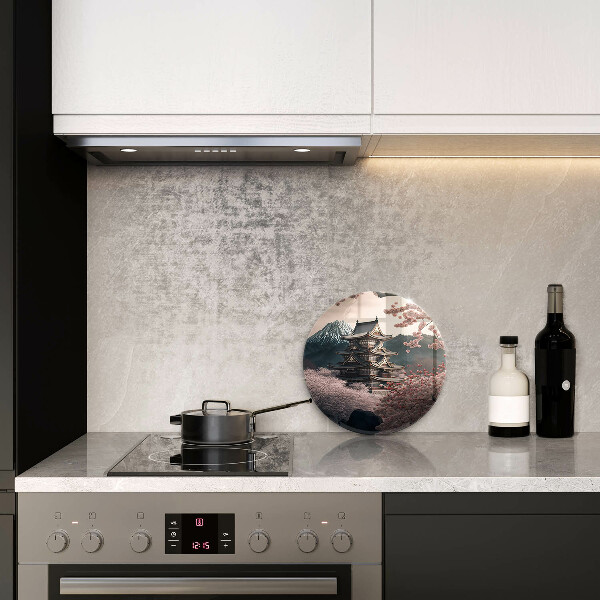 Tagliere in vetro temperato Paesaggio edilizio giapponese