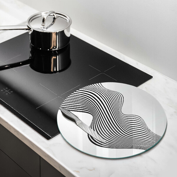 Tagliere in vetro temperato Astrazione lineare