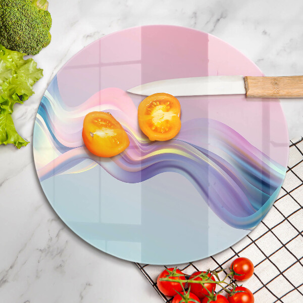 Tagliere in vetro temperato Astrazione pastello