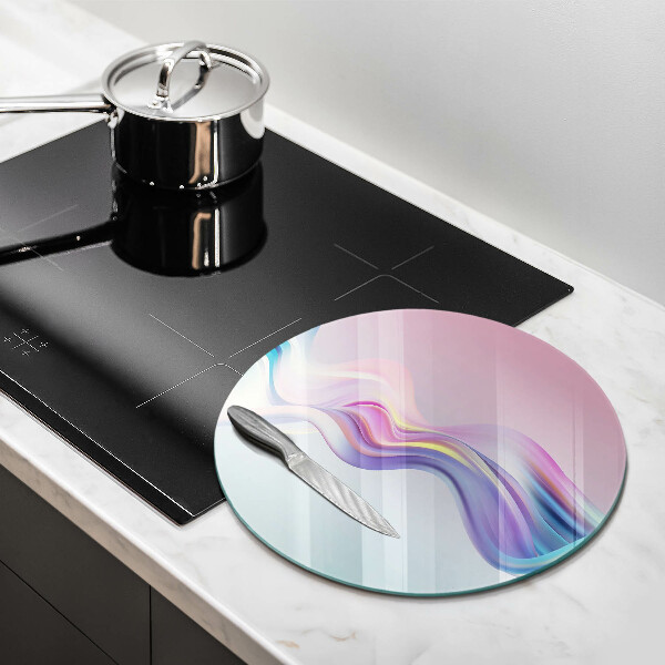 Tagliere in vetro temperato Astrazione pastello