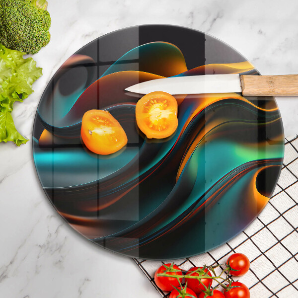 Tagliere in vetro temperato Astrazione colorata