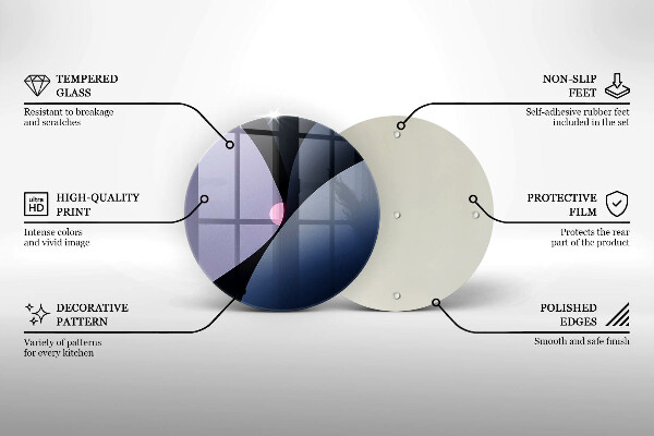 Tagliere in vetro Forme astratte