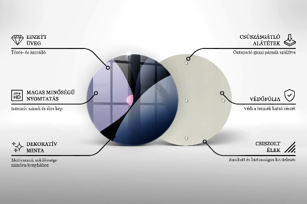 Tagliere in vetro Forme astratte