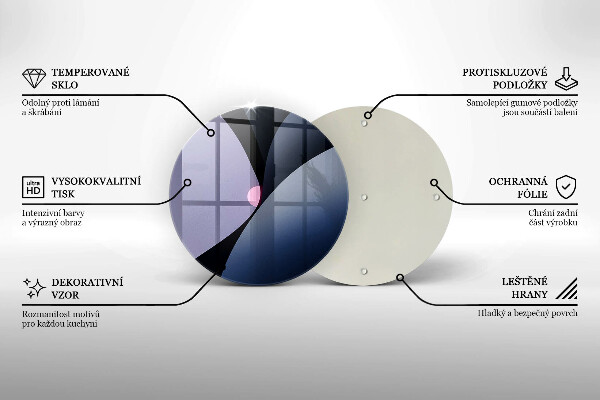 Tagliere in vetro Forme astratte